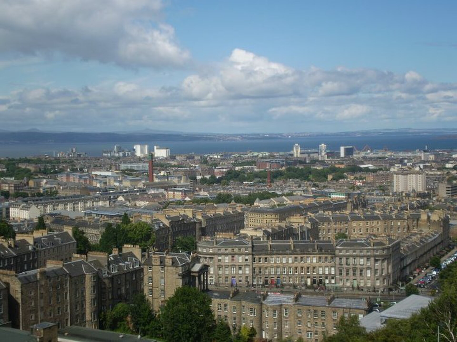 Edinburgh skyline with castle, Scotland