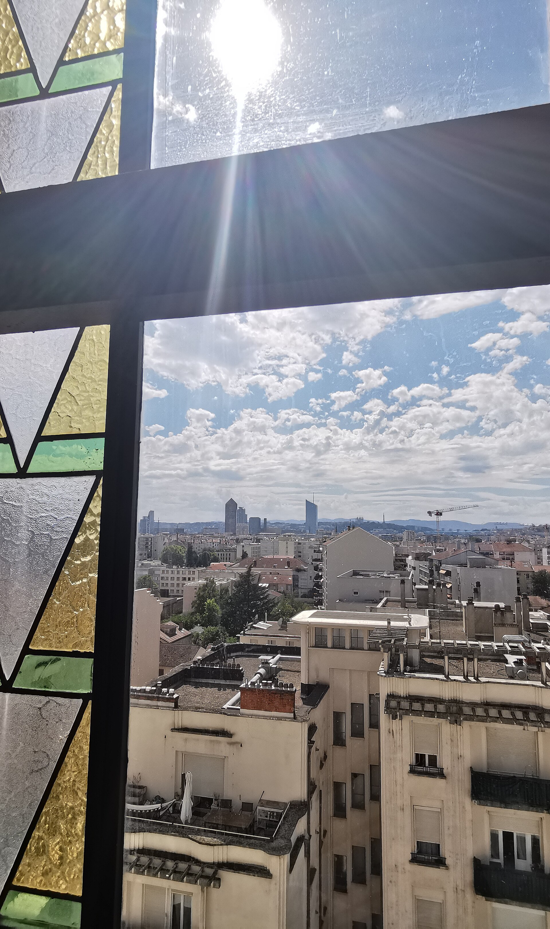 Skyline of Lyon, France