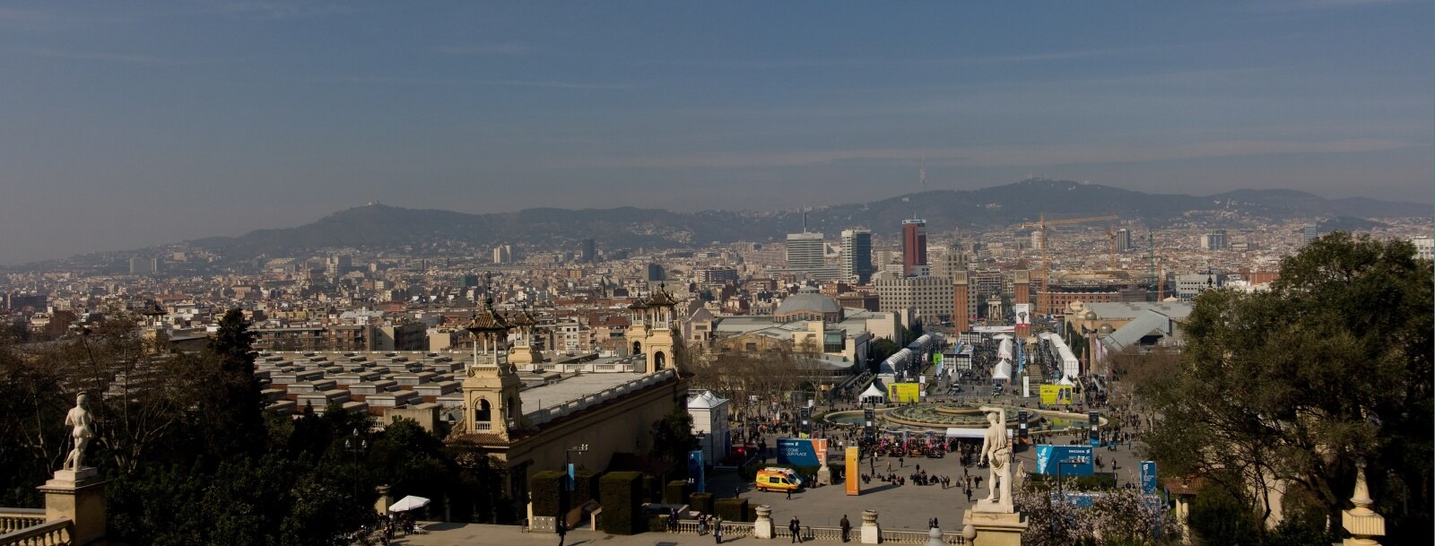 Skyline of Barcelona, Spain